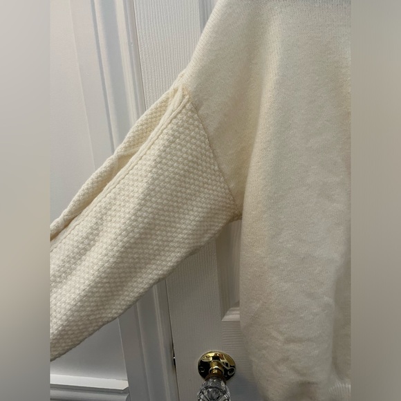 Dazy Cream and Navy Sweater - Picture 7 of 10